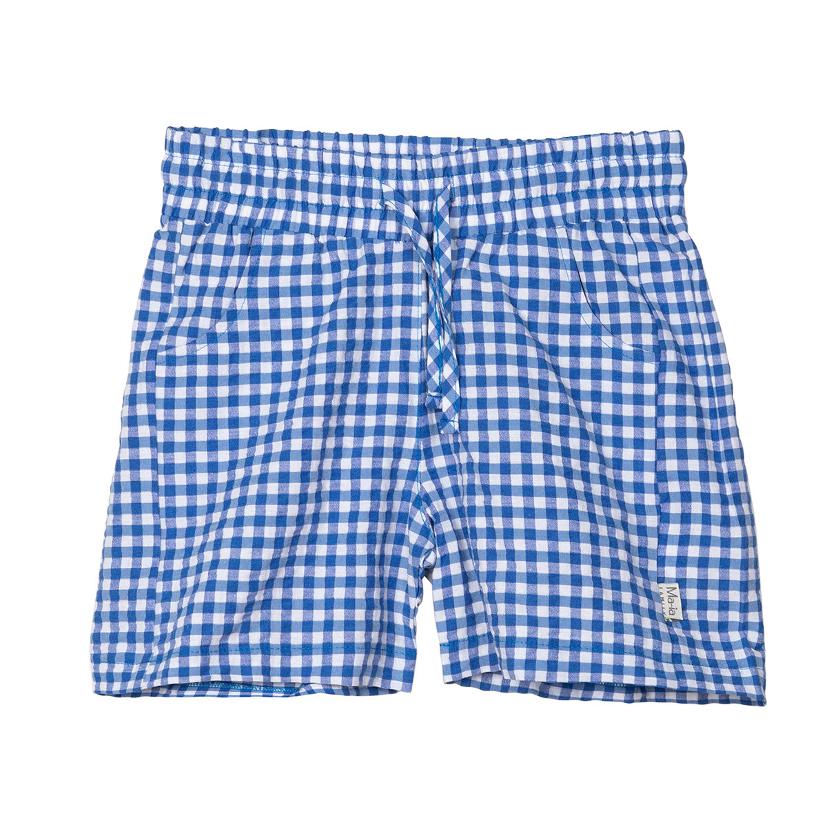 Ruutu-shortsit, sininen