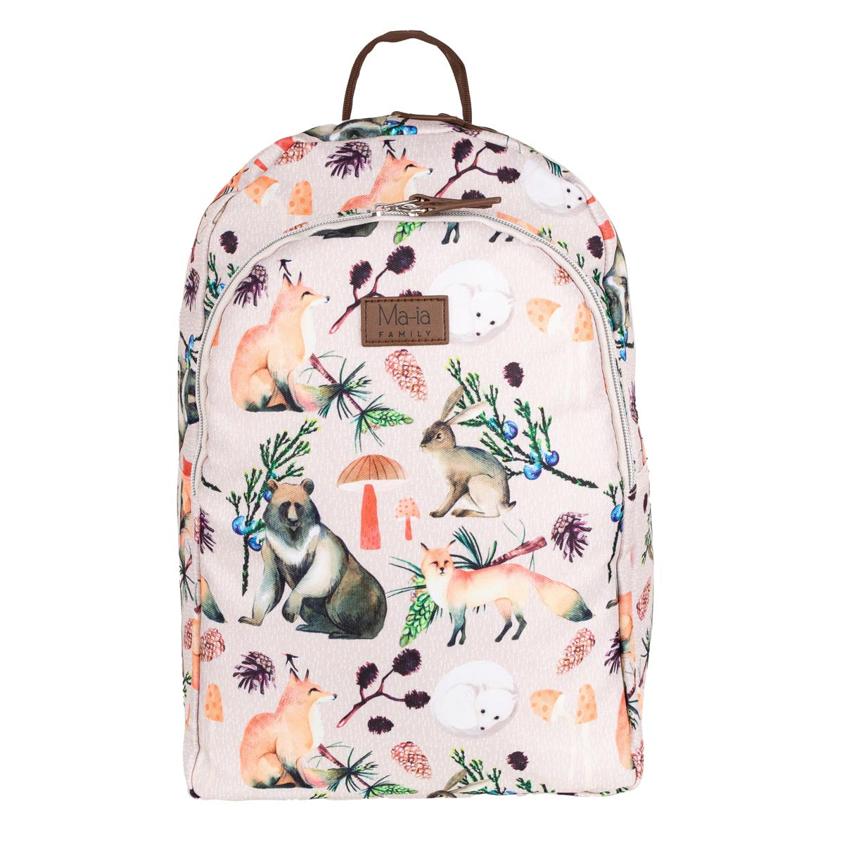 Fauna-reppu iso, beige