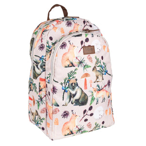 Fauna-reppu iso, beige