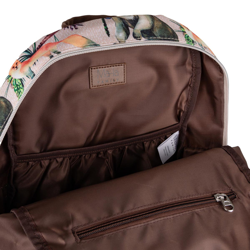 Fauna-reppu iso, beige