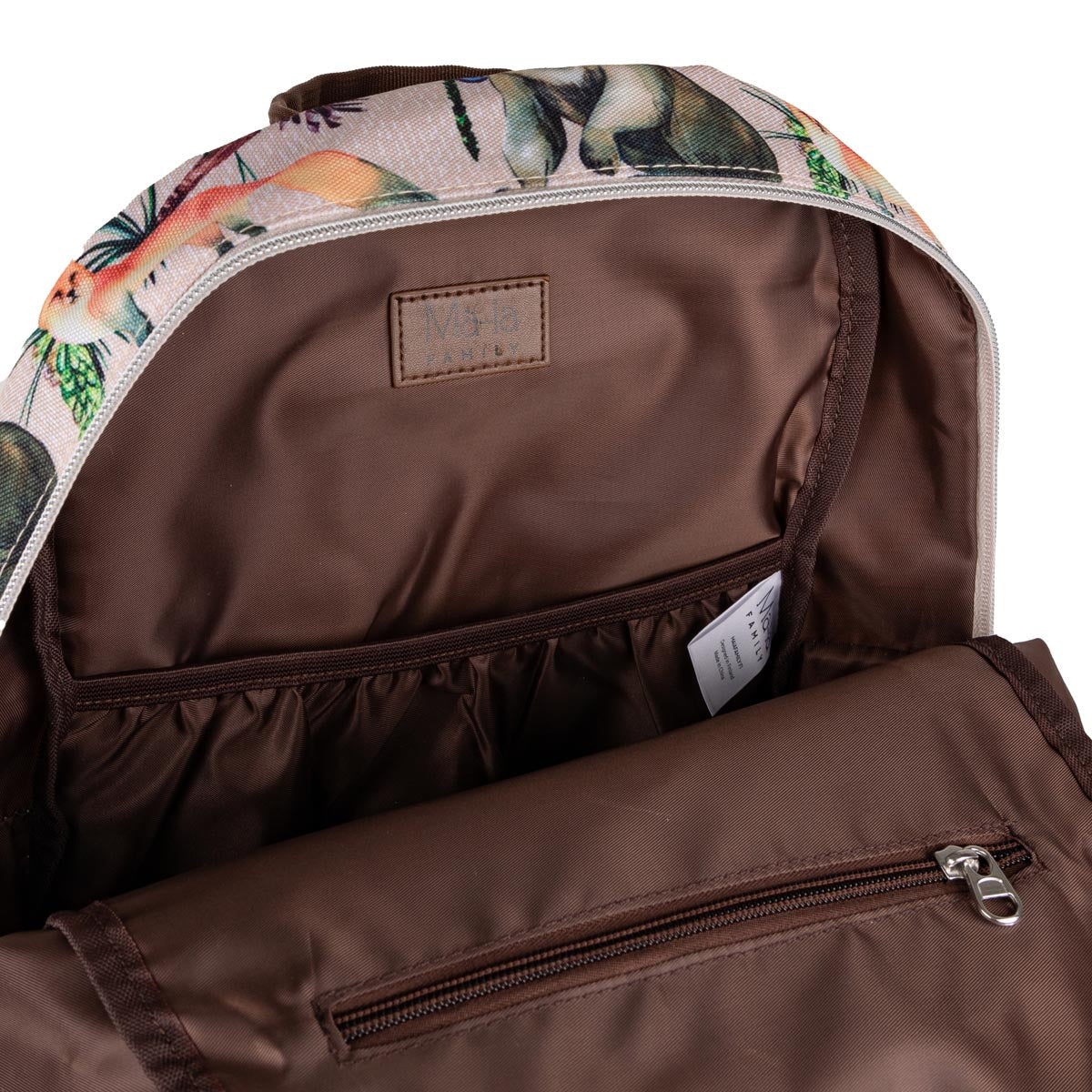 Fauna-reppu iso, beige