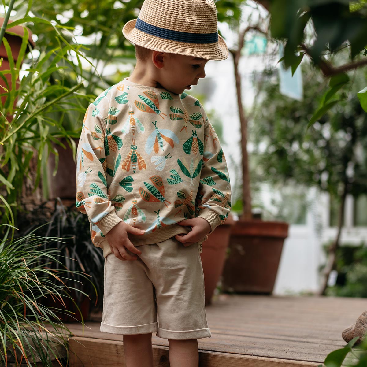 Mille-shortsit, beige