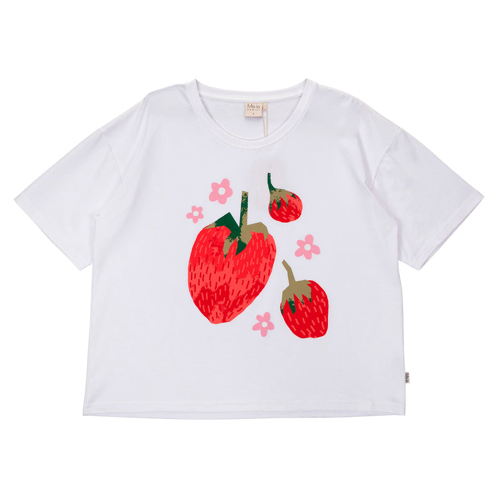 Lily-t-paita Fragola, valkoinen