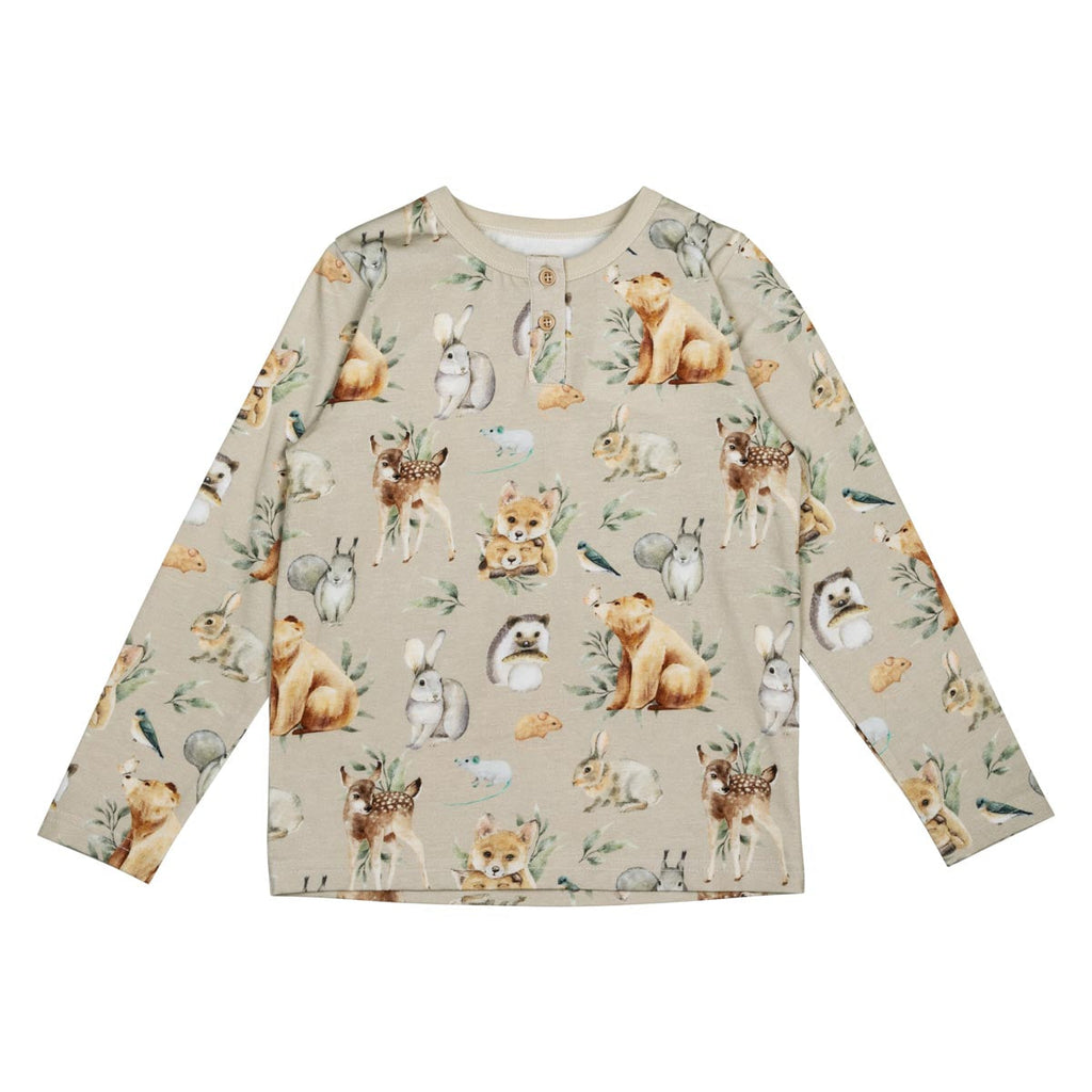 Metsäneläimet-paita, beige