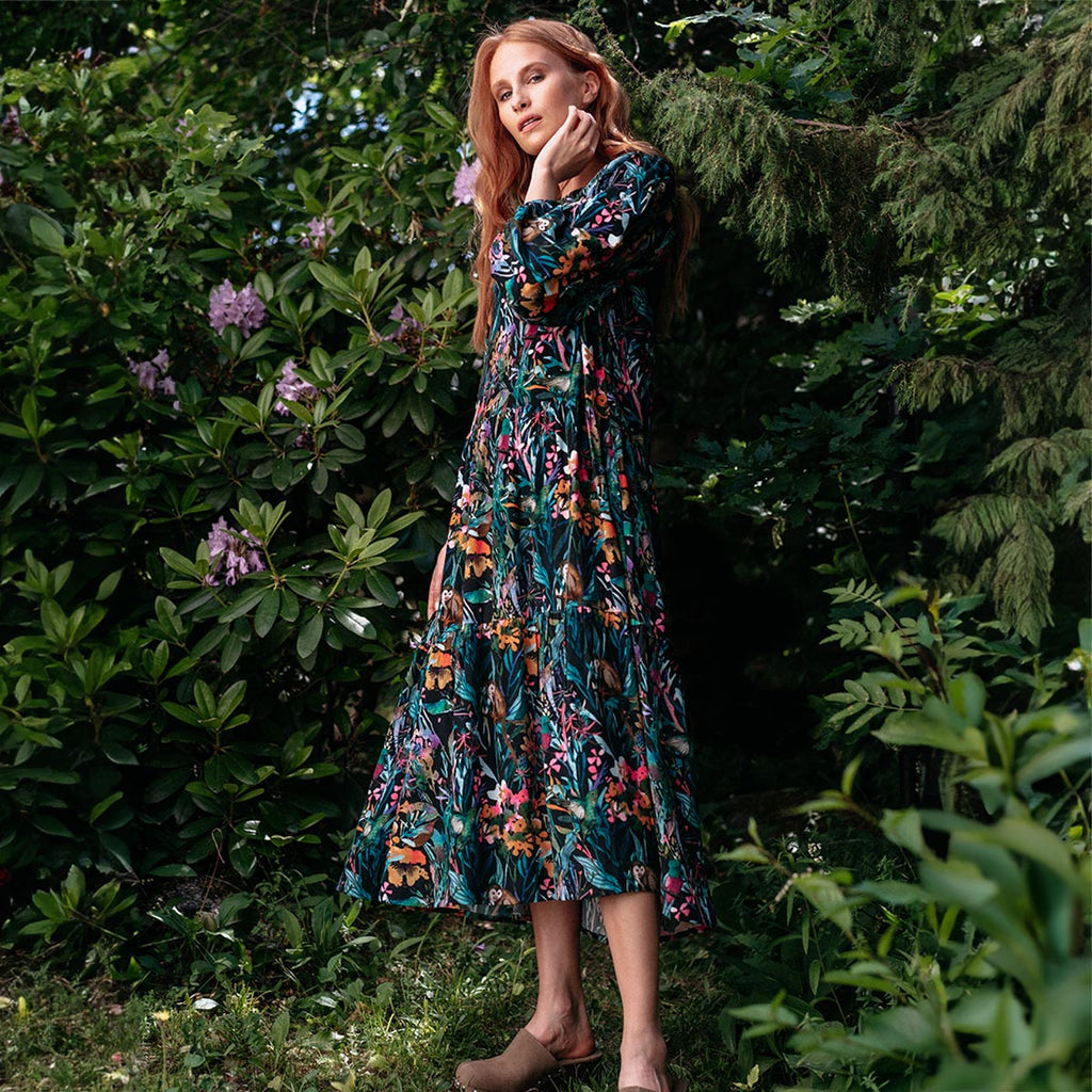 Lovisa-mekko Amazon, tummanvihreä
