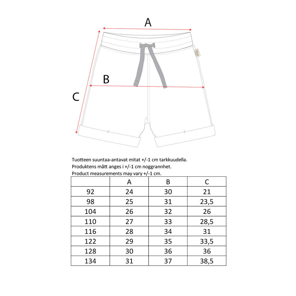 Mille-shortsit, beige